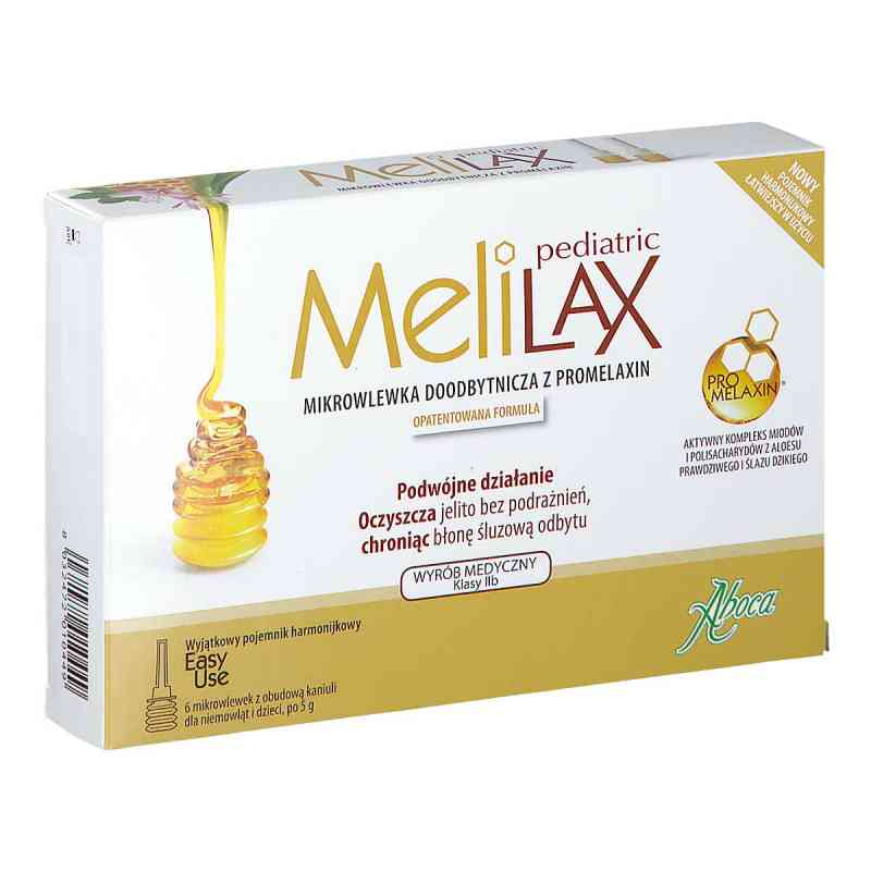 Melilax Pediatric mikrowlewka dla dzieci 6 mikrowl. od ABOCA SPA SOCJETA AGRICOLA PZN 08301922