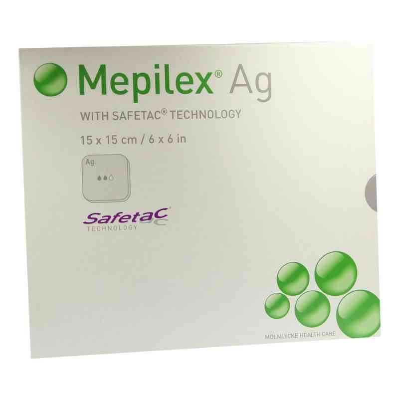 Mepilex Ag Verband 15x15cm steril 5 szt. od Mölnlycke Health Care GmbH PZN 02227274