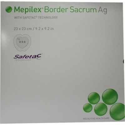 Mepilex Border Sacrum Ag Verband 23x23cm 5 szt. od Mölnlycke Health Care GmbH PZN 06130459