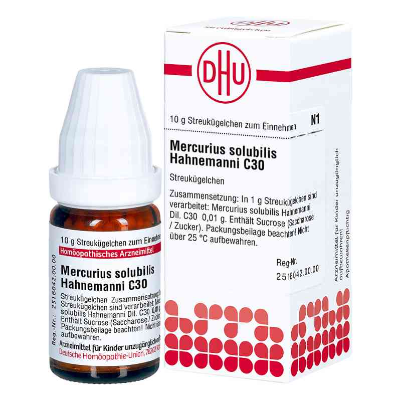 Mercurius Solubilis C30 globulki 10 g od DHU-Arzneimittel GmbH & Co. KG PZN 02890050