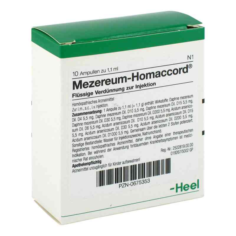 Mezereum Homaccord Amp. 10 szt. od Biologische Heilmittel Heel GmbH PZN 00675353