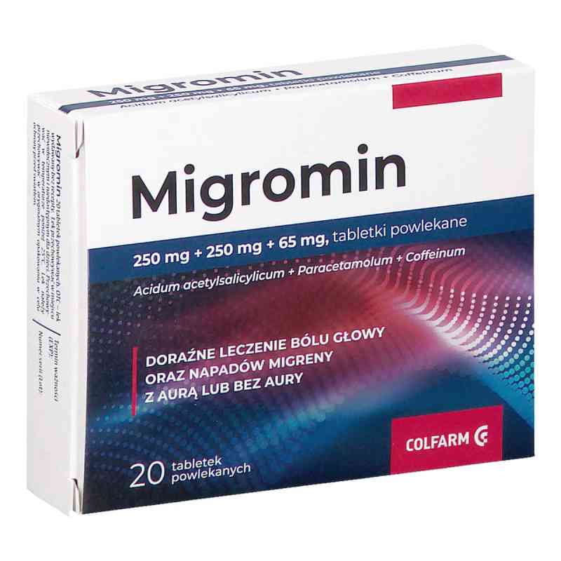 Migromin tabletki 20  od ZAKŁ. FARMACEUTYCZNE COLFARM S.A. PZN 08305460