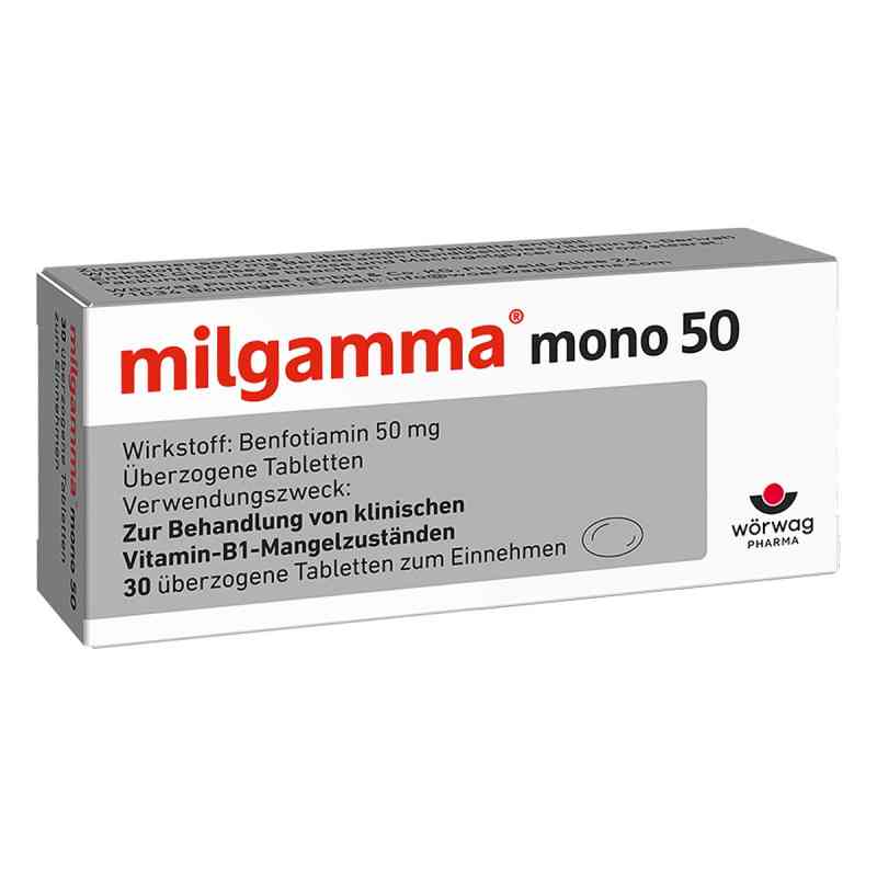 Milgamma mono 50 Tabl.ueberzogen 30 szt. od Wörwag Pharma GmbH & Co. KG PZN 01221884