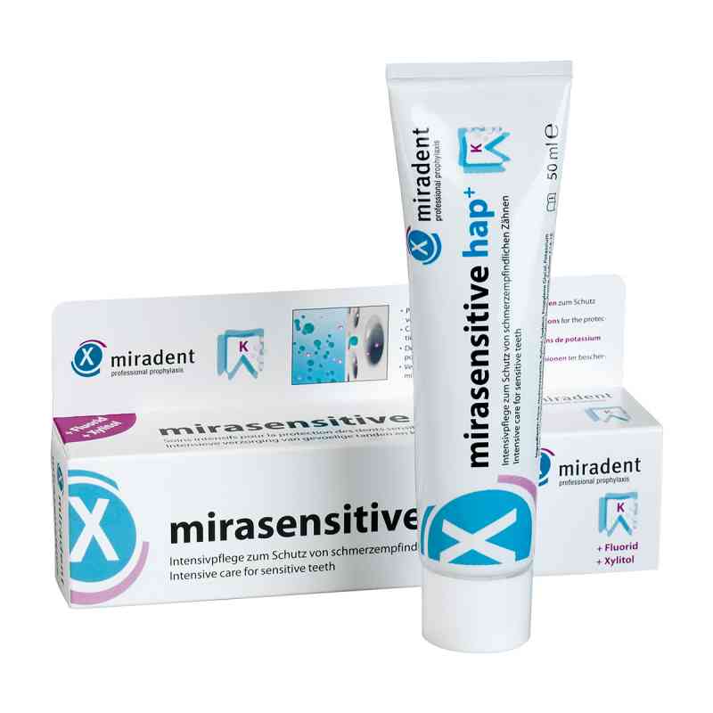 Miradent Mirasensitive hap+ pasta do zębów 50 ml od Hager Pharma GmbH PZN 09096881