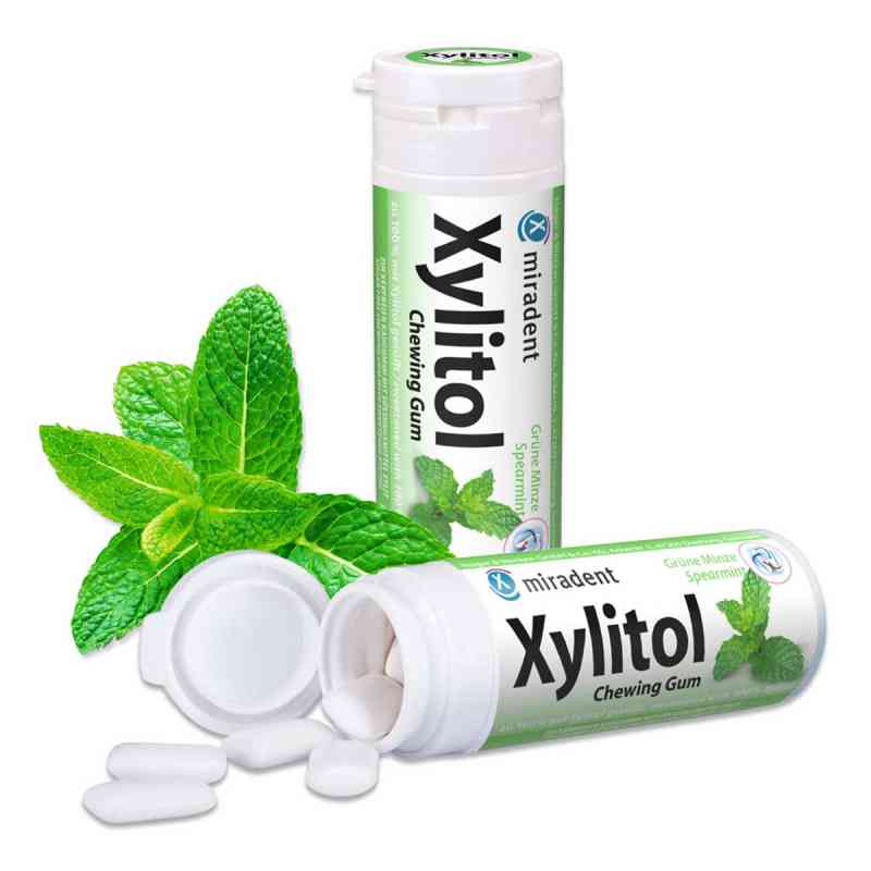 Miradent Xylitol guma miętowa do żucia 30 szt. od Hager Pharma GmbH PZN 04275596