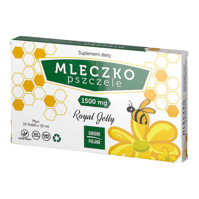 Mleczko pszczele Royal Jelly 1500 mg fiolki 10  od PLANTAPOL PZN 08301009