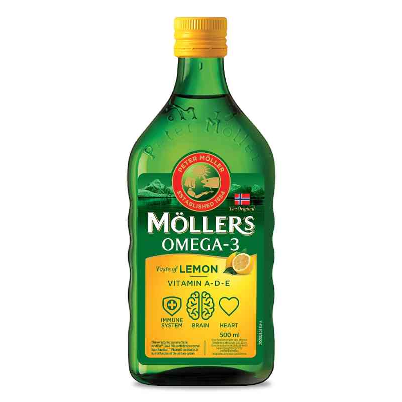 Möller's Omega-3 Cytryna Olej 500 ml od Kyberg Pharma Vertriebs GmbH PZN 19745926