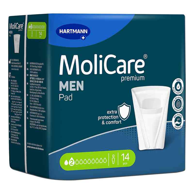 Molicare Premium Men Pad 2 Krople 14 szt. od PAUL HARTMANN AG PZN 18659188