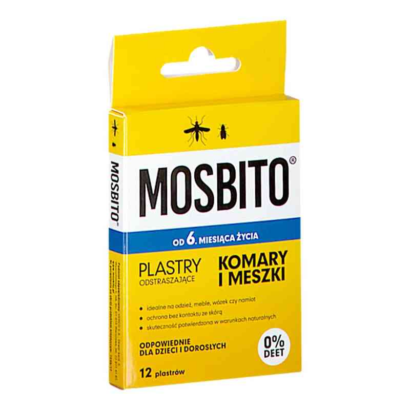 MOSBITO Plastry odstraszające komary 12  od VERCO PZN 08303592