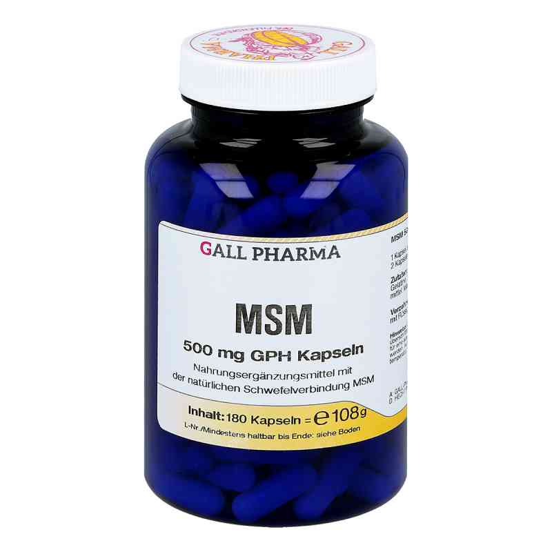 MSM 500 mg GPH kapsułki 180 szt. od Hecht-Pharma GmbH PZN 04411674