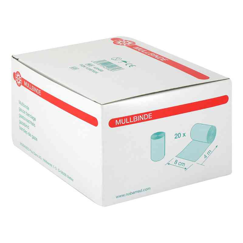 Mullbinden 8 cmx4 m 20 szt. od NOBAMED Paul Danz AG PZN 12387524