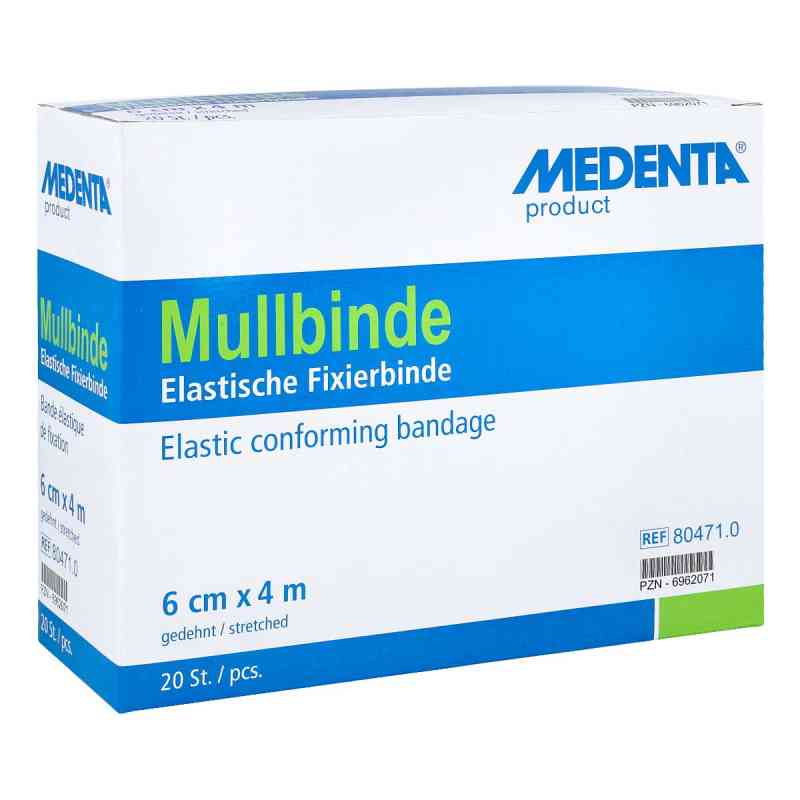 Mullbinden elast. 4mx6cm 20 szt. od MEDENTA GmbH PZN 06962071