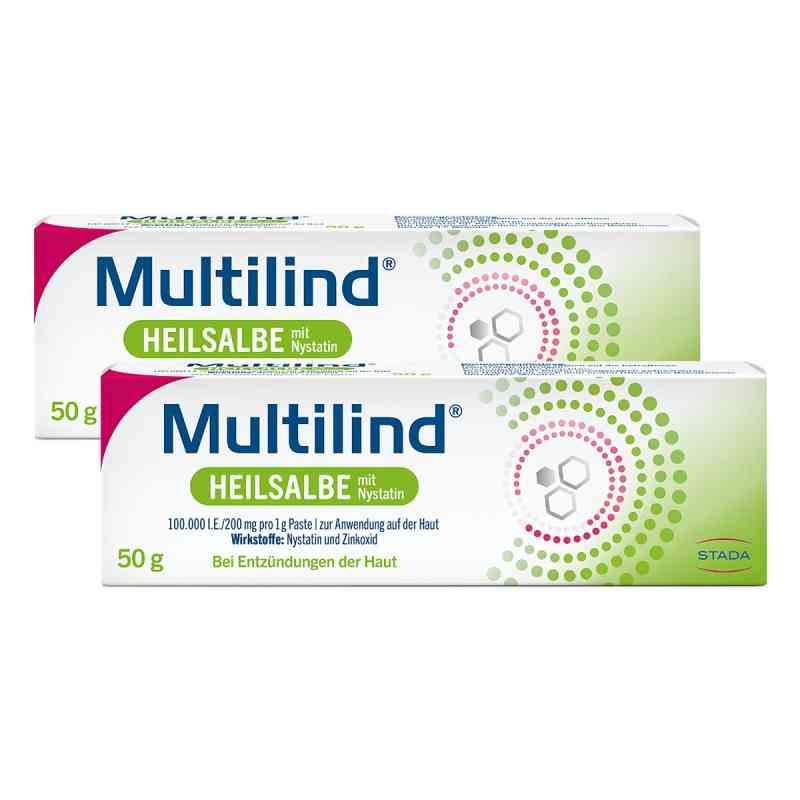 Multilind maść z nystatyną i tlenkiem cynku 2X50 g od STADA Consumer Health Deutschland GmbH PZN 19373689