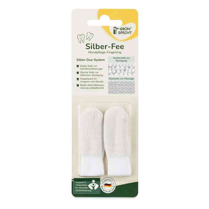 Mundpflege Fingerling Silber-fee weiss 2 szt. od Büttner-Frank GmbH PZN 13571715