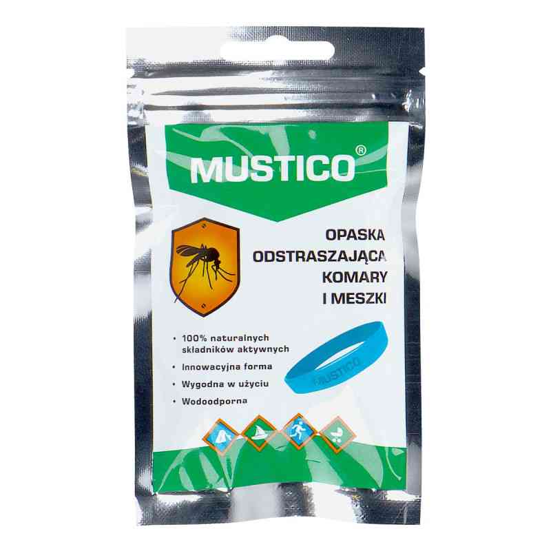 Mustico opaska odstraszająca komary i meszki 1  od BIOVENA HEALTH SP. Z O.O. PZN 08304219
