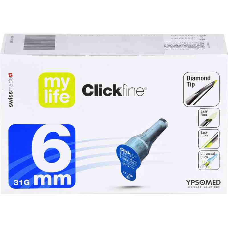 Mylife Clickfine Kanuelen 6 mm 100 szt. od Medi-Spezial GmbH PZN 09912576