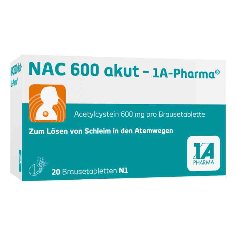 Nac 600 akut 1a Pharma tabletki musujące 20 szt. od 1 A Pharma GmbH PZN 00562761
