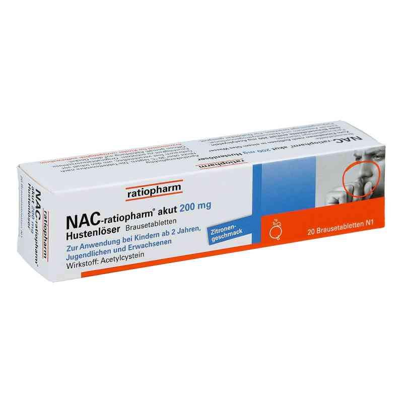 Nac ratiopharm akut 200 mg Hustenloeser Br.tabl. 20 szt. od ratiopharm GmbH PZN 06322986