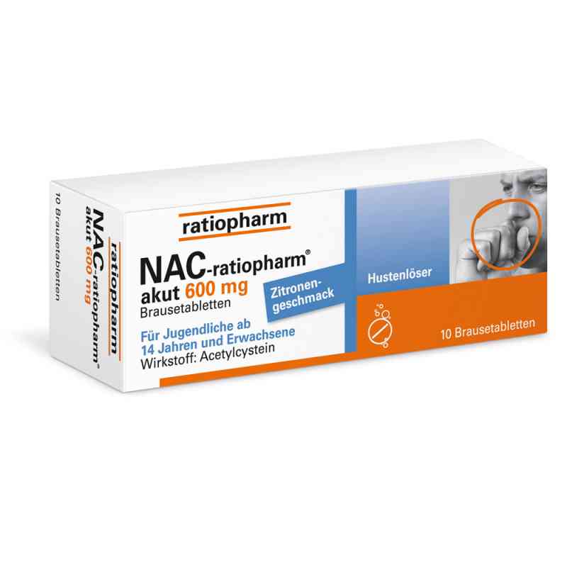 NAC ratiopharm akut 600mg lek na kaszel w tabletkach 10 szt. od ratiopharm GmbH PZN 06322992