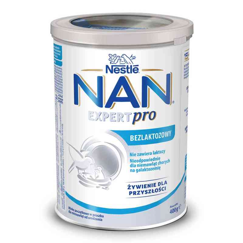 NAN Bezlaktozowy Mleko dla niemowląt od urodzenia 400 g od NESTLE PZN 08305934