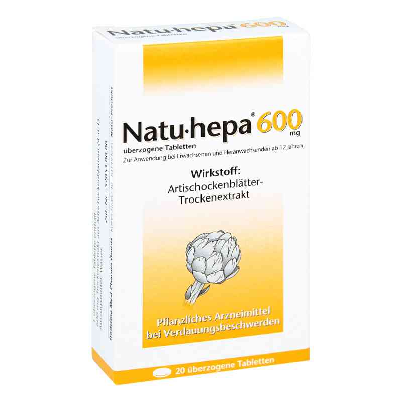 Natu Hepa 600 mg ueberzogene Tabl. 20 szt. od Rodisma-Med Pharma GmbH PZN 04774431
