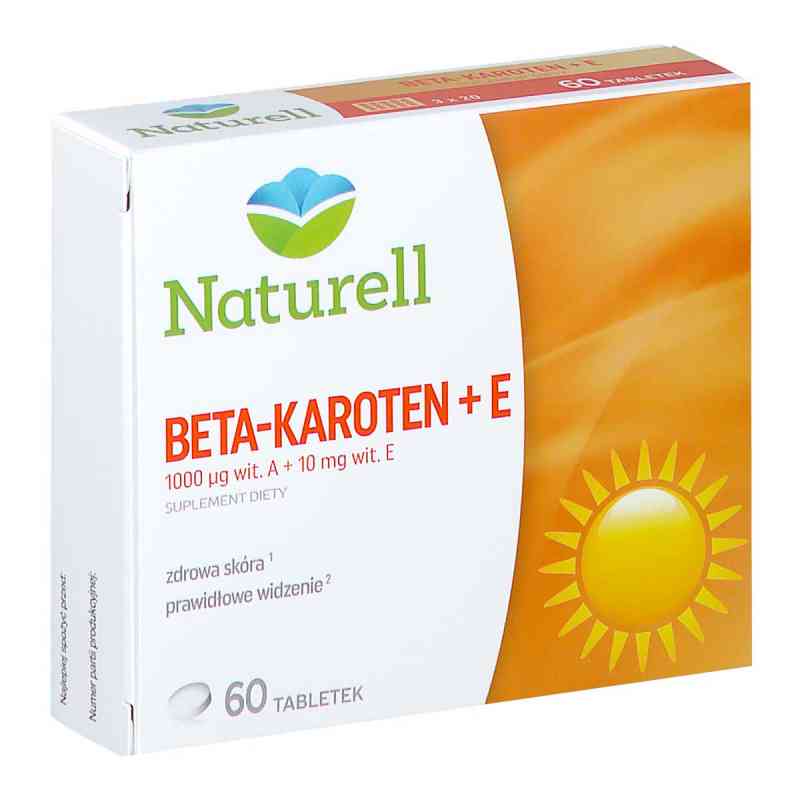 NATURELL Beta-karoten + E tabletki 60  od NATURELL AB PZN 08302196