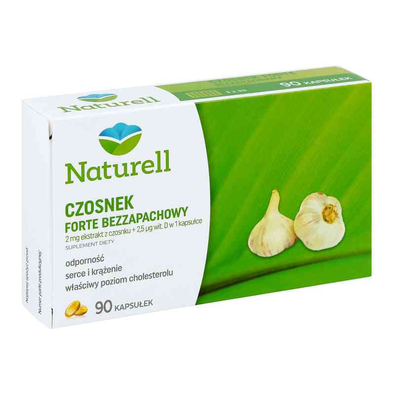 Naturell Czosnek forte bezzapachowy kapsułki 90 kaps. od NATURELL AB PZN 08300384