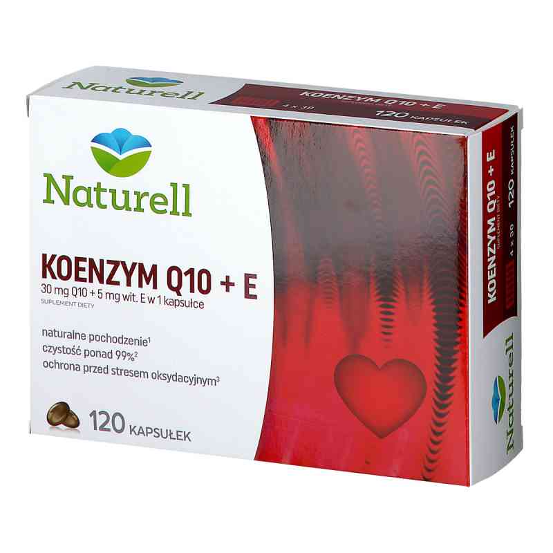 Naturell Koenzym Q10+E kapsułki 120  od NATURELL AB PZN 08300108