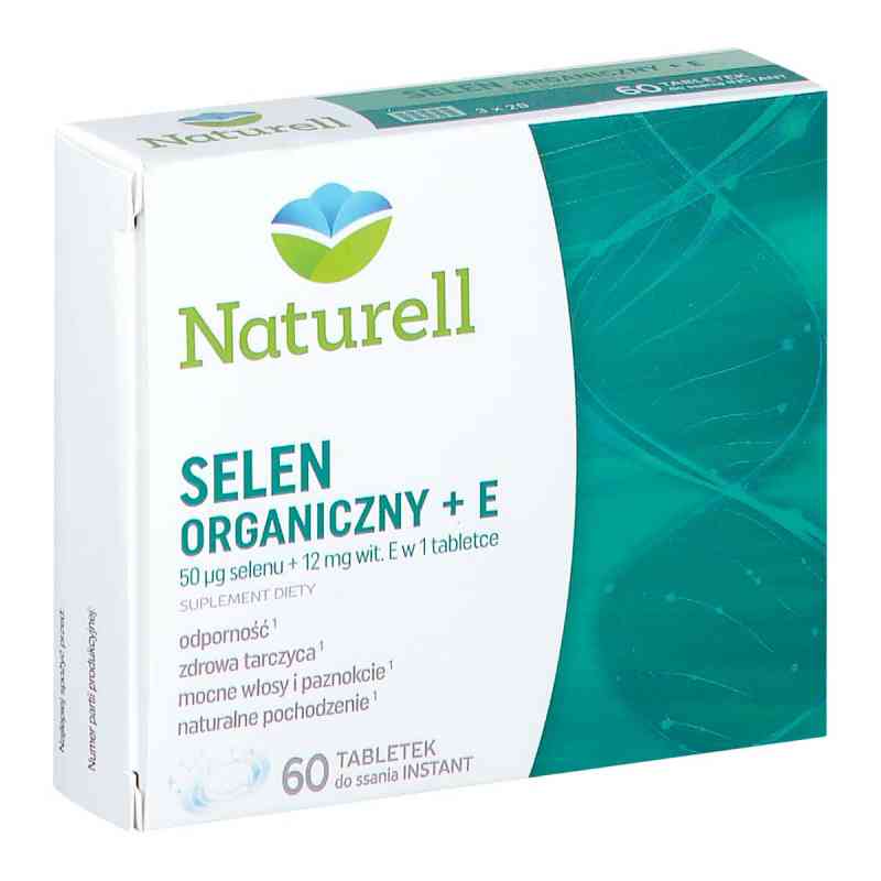 Naturell selen organiczny + E tabletki do ssania 60  od NATURELL AB PZN 08302186