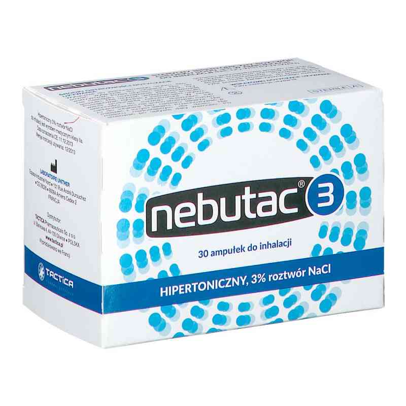 Nebutac 3 ampułki do inhalacji 30  od LABORATOIRE UNITHER PZN 08302941
