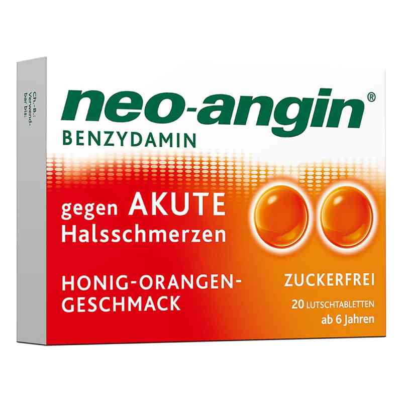 Neo Angin Benzydamin akute Halsschmerz.honig-oran. 20 szt. od MCM KLOSTERFRAU Vertr. GmbH PZN 11160161