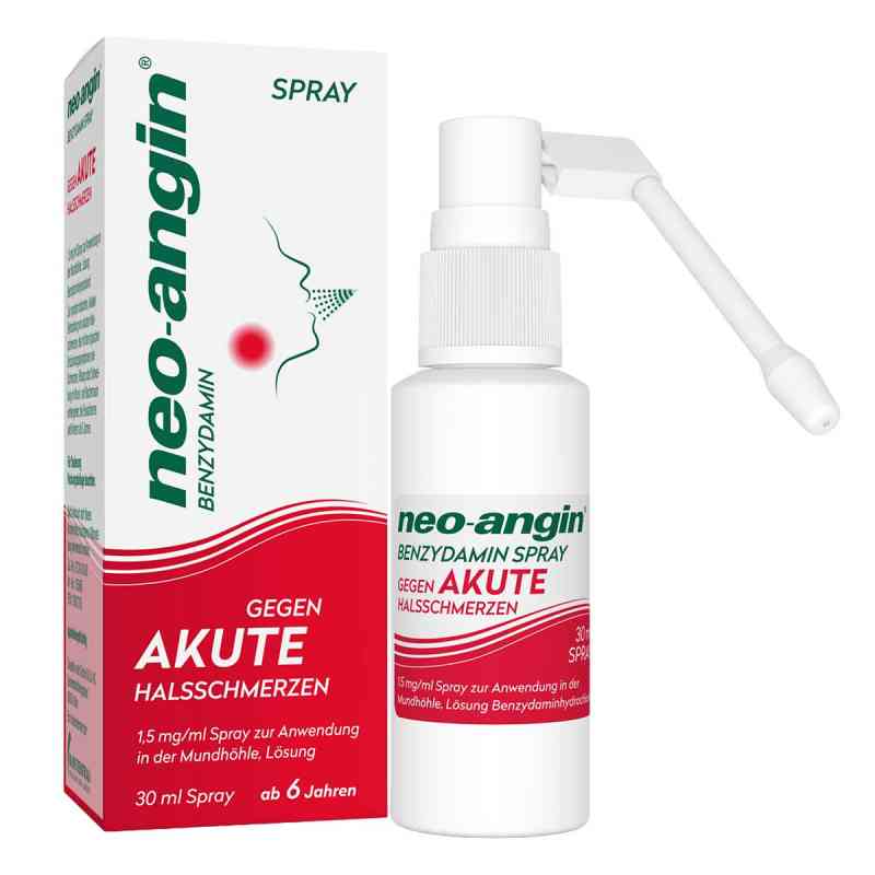 Neo-angin Benzydamin spray na ostre bóle gardła 30 ml od MCM KLOSTERFRAU Vertr. GmbH PZN 12607316