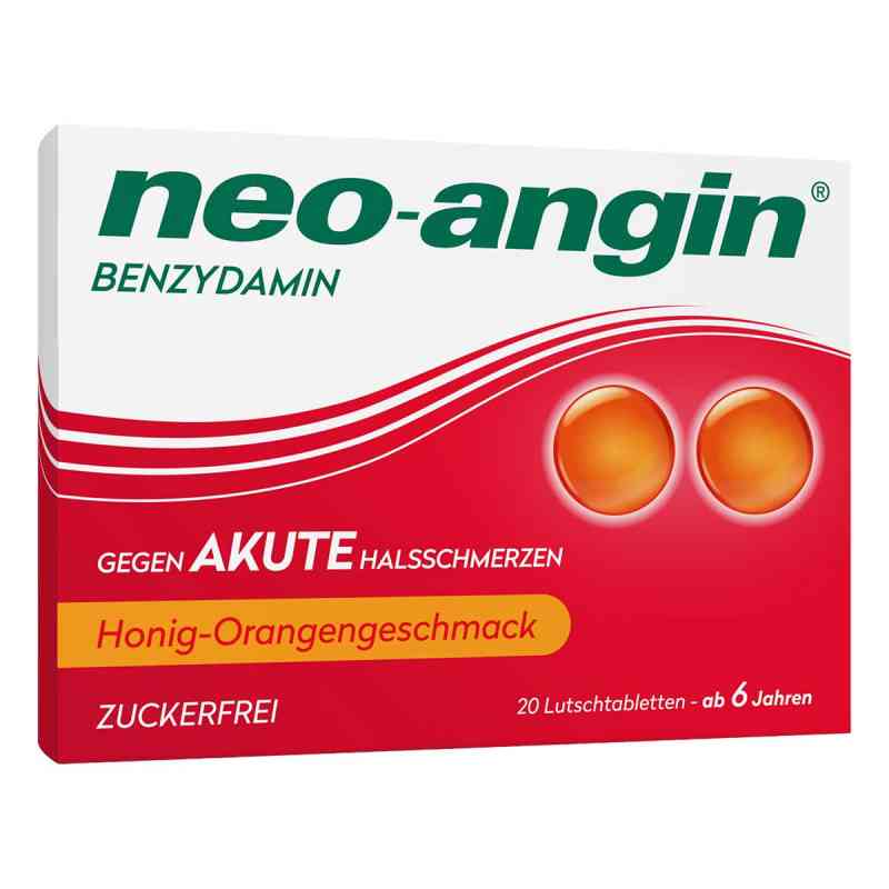Neo Angin Benzydamina na ostre bóle gardła, miód-pomarańcza 20 szt. od MCM KLOSTERFRAU Vertr. GmbH PZN 11160161