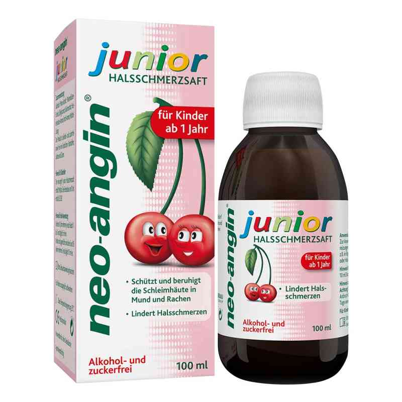 Neo Angin junior Syrop na ból gardła 100 ml od MCM KLOSTERFRAU Vertr. GmbH PZN 10417563