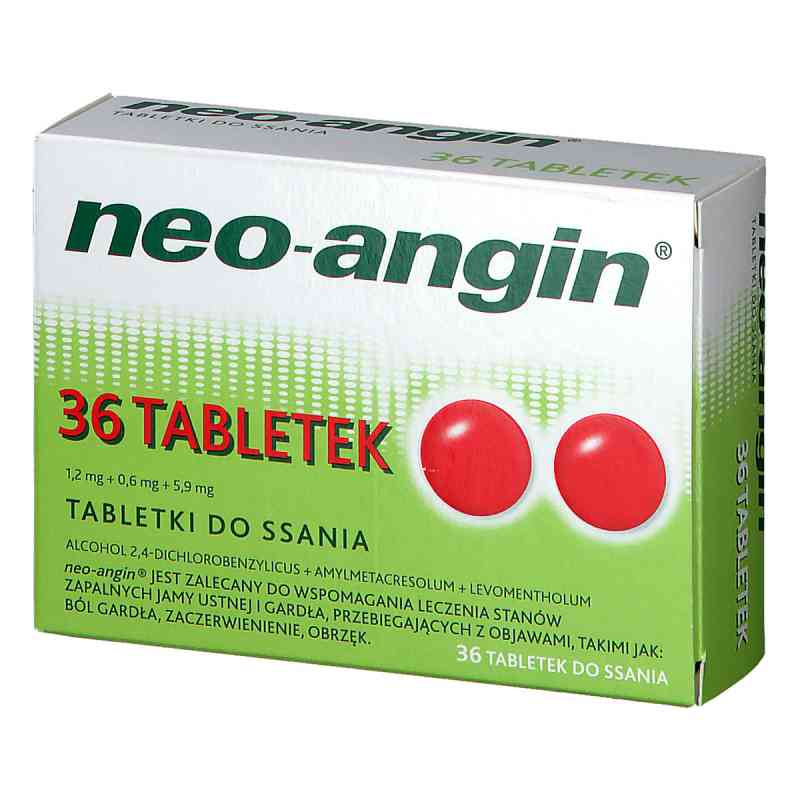 Neo-Angin tabletki do ssania 36 tabl. od DIVAPHARMA GMBH PZN 08300537