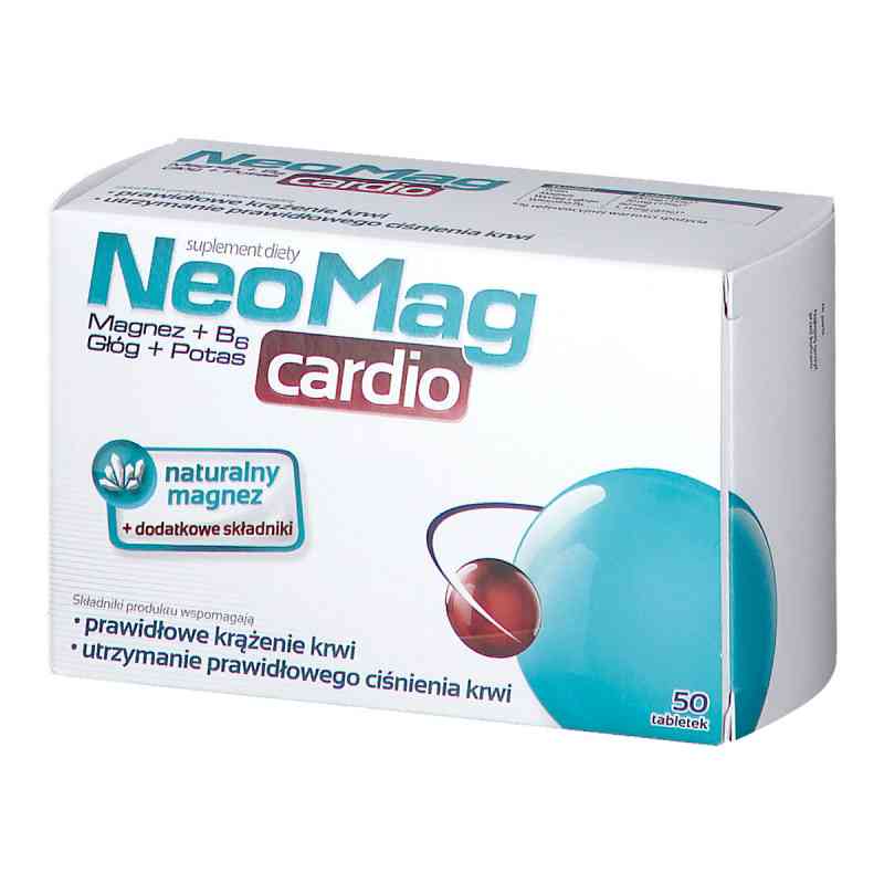 NeoMag Cardio tabletki 50 tabl. od AFLOFARM FARMACJA POLSKA SP. Z O.O. PZN 08300301