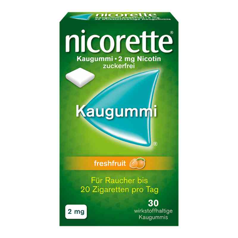 Nicorette 2 mg Freshfruit Kaugummi 30 szt. od Johnson & Johnson GmbH (OTC) PZN 01639589