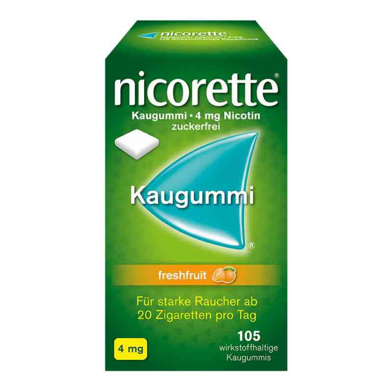 Nicorette 4 mg Freshfruit Kaugummi 105 szt. od Johnson & Johnson GmbH (OTC) PZN 01642887