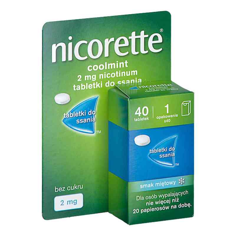 Nicorette Coolmint tabletki 40  od MCNEIL AB PZN 08305158