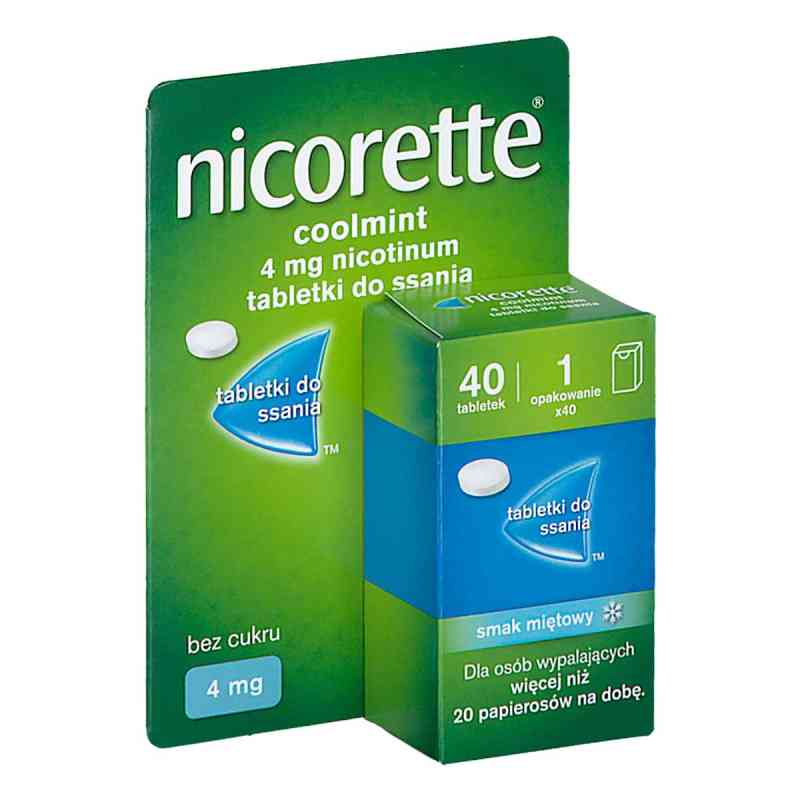 Nicorette Coolmint tabletki 40  od MCNEIL AB PZN 08305159