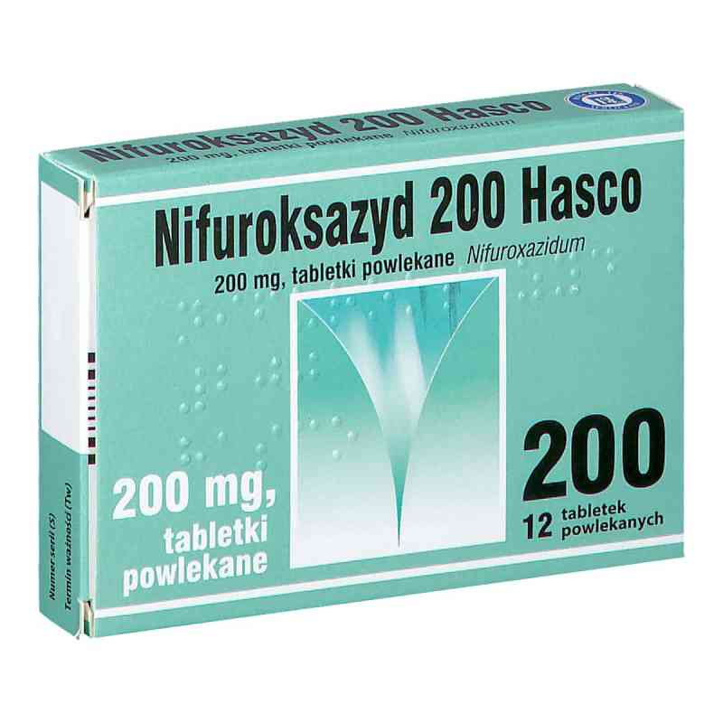 Nifuroksazyd 200 Hasco tabletki powlekane 12  od PRZEDSIĘBIORSTWO PRODUKCJI FARMACEUTYCZNEJ HASCO-L PZN 08301705