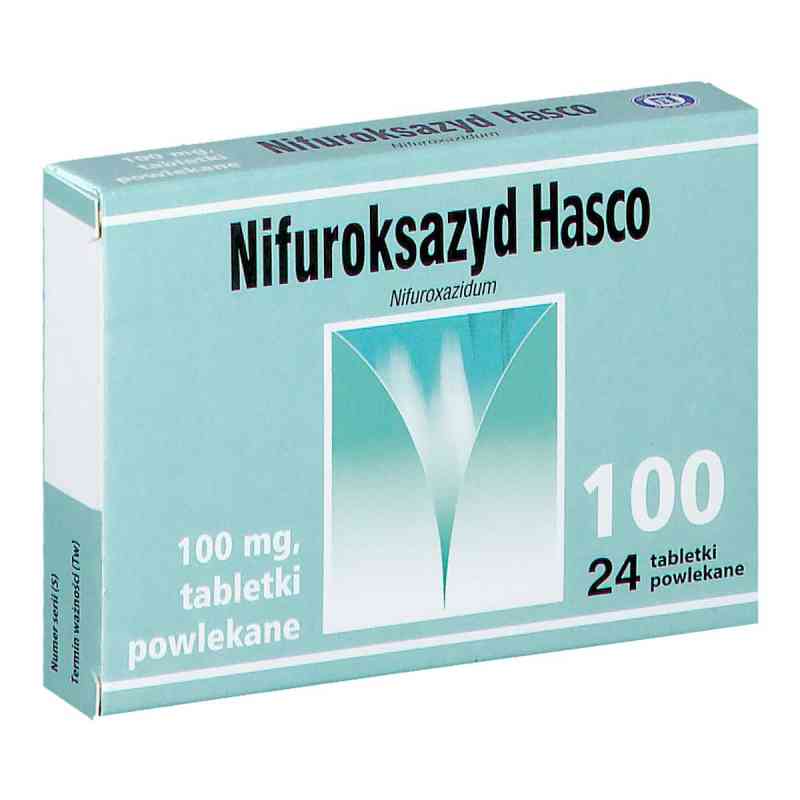 Nifuroksazyd Hasco tabletki powlekane 24  od PRZEDSIĘBIORSTWO PRODUKCJI FARMACEUTYCZNEJ HASCO-L PZN 08302382