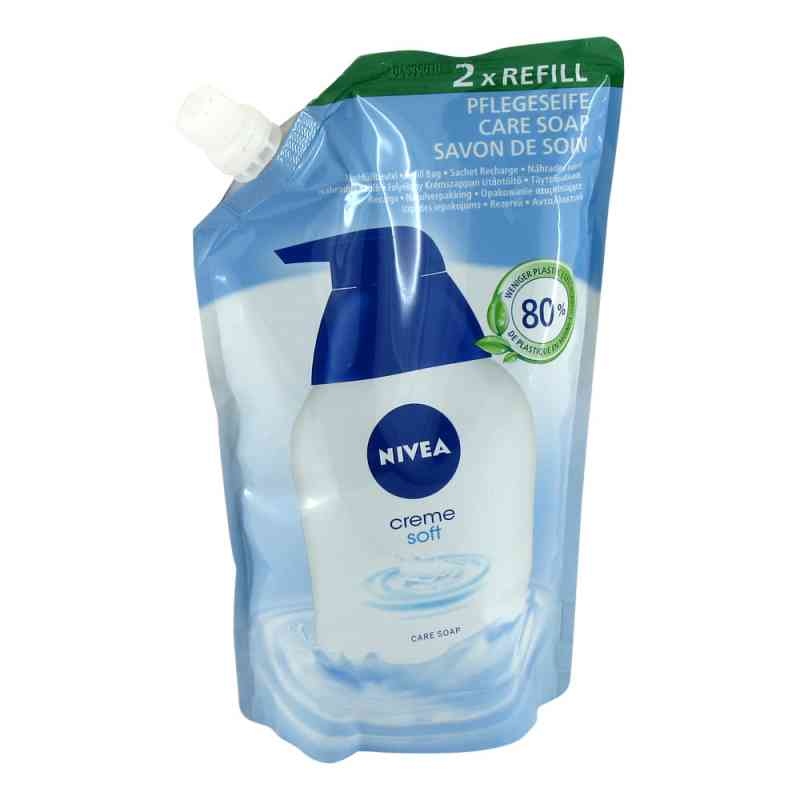 Nivea Flüssigseife Creme soft Nachfüllbeutel 500 ml od Beiersdorf AG/GB Deutschland Ver PZN 11325490