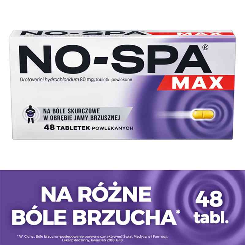 No-Spa MAX tabletki powlekane 48  od OPELLA HEALTHCARE POLAND SP. Z O.O. PZN 08304317