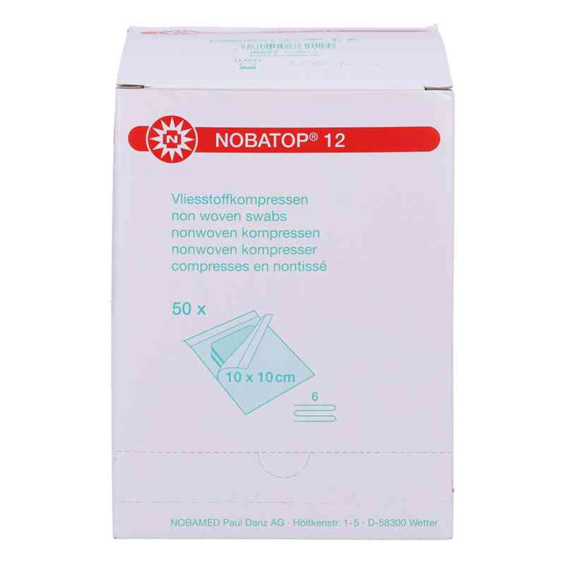 Nobatop 12 Kompressen 10x10cm steril 50X2 szt. od NOBAMED Paul Danz AG PZN 07385670