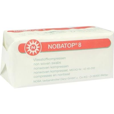 Nobatop 8 Kompressen 5x5cm unsteril 100 szt. od NOBAMED Paul Danz AG PZN 07099160