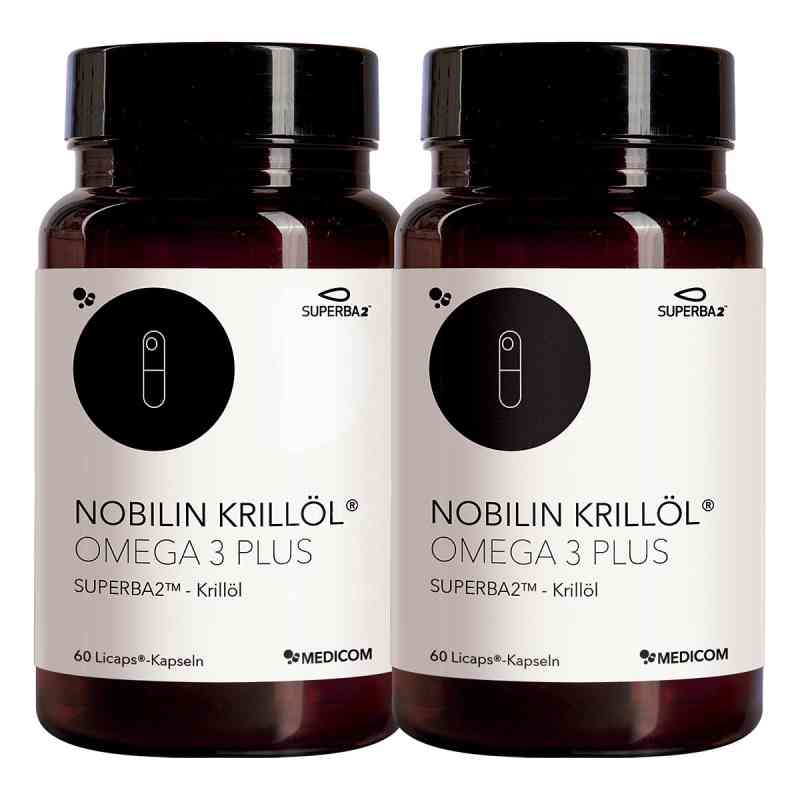 Nobilin Krilloel Omega 3 Plus kapsułki 2X60 szt. od MEDICOM Pharma GmbH PZN 06404566