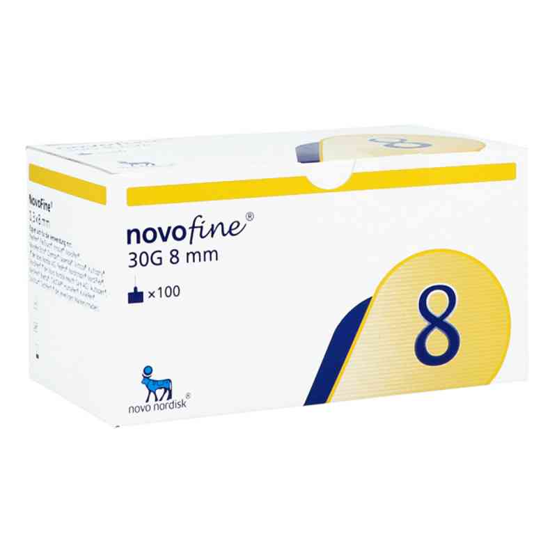 Novofine 8® Igły do wstrzykiwaczy insulinowych 0,30x8 mm 30 G TW 100 szt. od Novo Nordisk Pharma GmbH PZN 07669539
