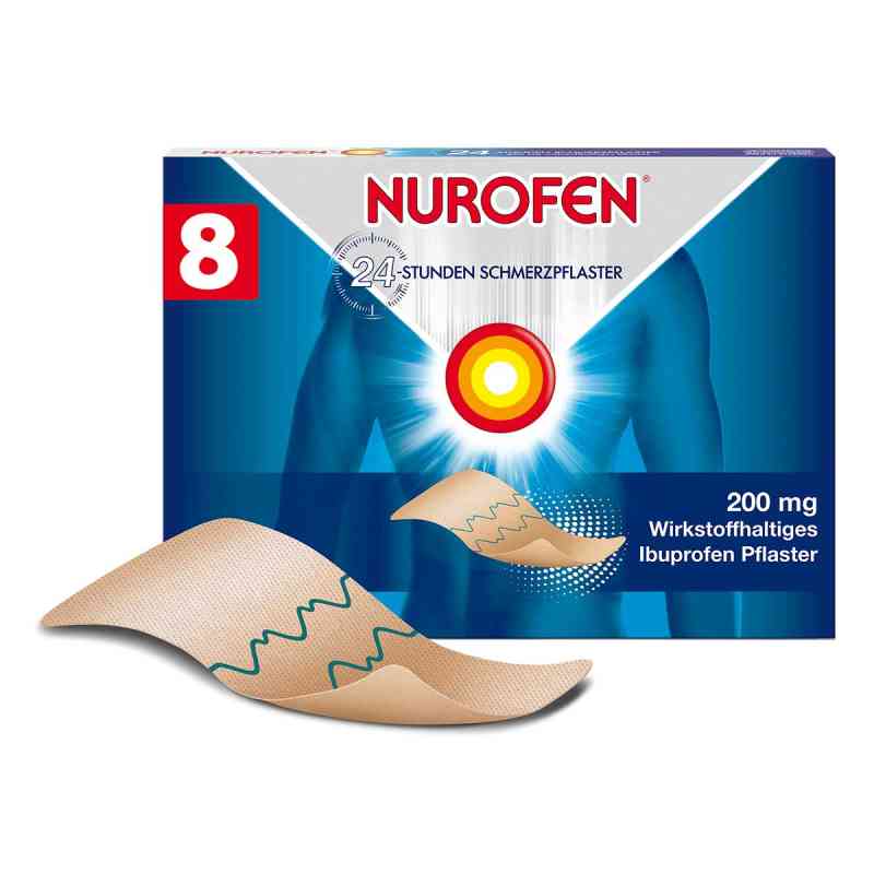 Nurofen 24-stunden Schmerzpflaster 200 mg 8 szt. od Reckitt Benckiser Deutschland Gm PZN 07045715
