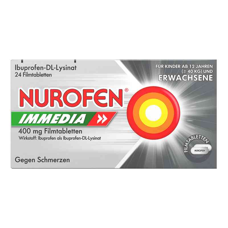 Nurofen Immedia 400 mg tabletki powlekane 24 szt. od Reckitt Benckiser Deutschland GmbH PZN 08794459